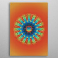 Earth Angel Mandala Inspirational Poster Print | metal posters - Displate