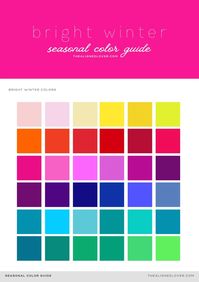 Guide to the Bright Winter Seasonal Color Palette | The Aligned Lover