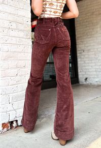 Wrangler Odessa Corduroy Trouser High Rise  98% Cotton / 2% Spandex Waist Size X Inseam Length