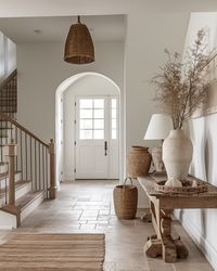 37 Cozy Modern Farmhouse Hallway Design Ideas