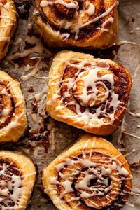 Small-batch cinnamon rolls are rich and unapologetically laden with brown sugar and butter. Make them ahead of time for holiday breakfast or brunch!