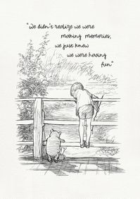 We didn't realize we were making memories... Winnie the | Etsy