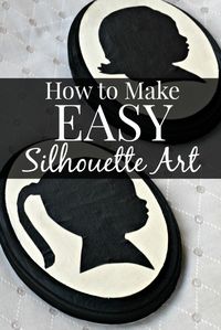 Make easy DIY Silhouette art with these simple steps.