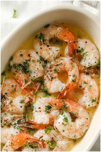 Baked Butter Garlic Shrimp Scampi recipe