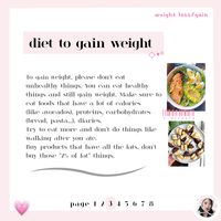 weight loss/gain: diet to gain weight tiktok: n.dicexla