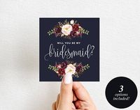 $6.50 - Will You Be My Bridesmaid Wine Label Printable, Wine Label Template, Maid of Honor, Bliss Paper Boutique, PDF Instant Download #BPB326_4