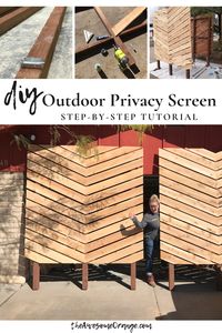 DIY Outdoor Privacy Screens