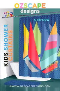 Browse our kids bathroom ideas, themes & bathroom decor with girly shower curtains, bath mats & rugs for bath time fun. Be it a shared boy and girl bathroom, or bathroom decor for boys or for a little girl, we have it all - modern bathroom ideas for kids bathroom design, colorful kids bathroom nautical, nerdy or classic decor for small bathrooms & neutral kids bathrooms. Fun kids bathroom design is easy with cute kids bathroom ideas. Shop @ www.ozscapedesigns.com