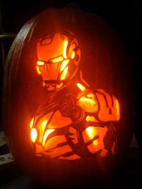 avenger pumpkins | pumpkins ironman 930x1240 2012 Movies Carved Into Pumpkins