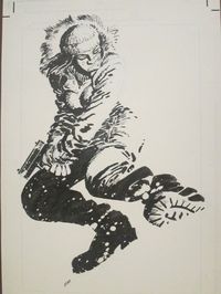 Frank Miller's Whiteout cover Comic Art