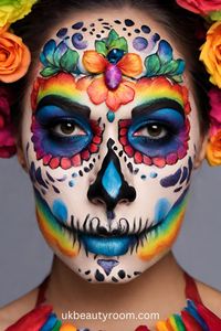 17 Pretty Sugar Skull Makeup Ideas for Halloween