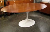 saarinen table walnut oval - Google Search