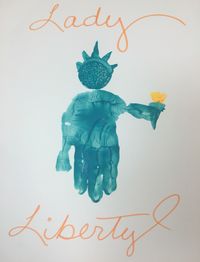 Lady Liberty Hand Art for the Fourth Of July🗽