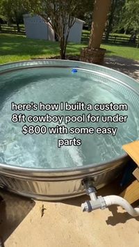 DIY Backyard Pool Idea. Check the link for easy setup family size pool.