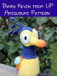 Crochet Pattern: Baby Kevin Bird inspired by Disney Pixar's UP PDF Instant Download