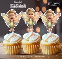 Fairy Personalized Face Cupcake Toppers - Etsy