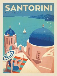 Santorini poster