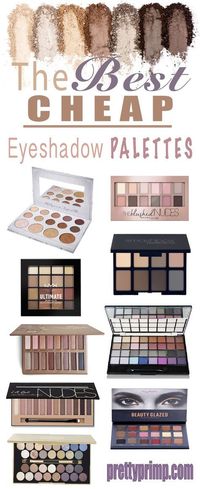 You don't have to spend a lot of money to get a great eyeshadow palette! This list has the best cheap and drugstore eyeshadow palettes that are dupes for some really famous brands!