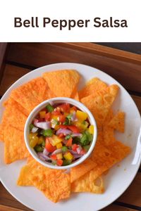 Bell Pepper Salsa is a vibrant, refreshing twist on traditional salsa, packed with the sweet crunch of bell peppers, tomatoes, onions, and a zesty mix of lime and cilantro.