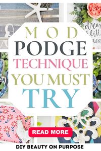 Amazing Mod Podge Technique. Mod Podge Technique You Must Try. #diy #diyhomeprojects #diycraftideas #diycraftsforhome #diybeautyinpurpose #craft #crafts #crafting #craftingismytherapy #craftingmagic #craftingpassion #craftingjoy #creative #creativity #summer #simple #simplecraft #easy #beautiful #awesome #blog #blogger #blogging #hacks #modpodge #techniques