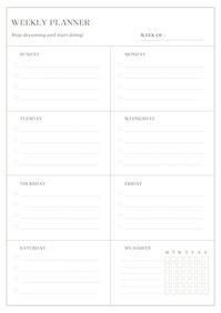 35 Free Printable Planner Templates