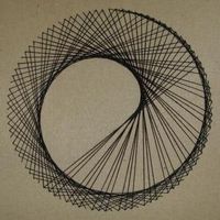 How to Create Parabolic Curves Using Straight Lines. tutorial for string art - bit more advanced!