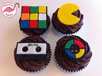 Yum Yum... 80's inspired double chocolate cupcakes