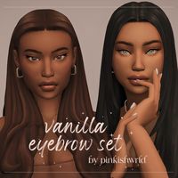 vanilla eyebrow set by pinkishwrld | Patreon