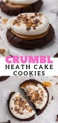 The best Chilled Crumbl Heath Cake Cookies - Lifestyle of a Foodie