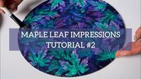 Maple leaves painting ideas / Purple leaves painting / Leaf impressions / Fall leaves painting