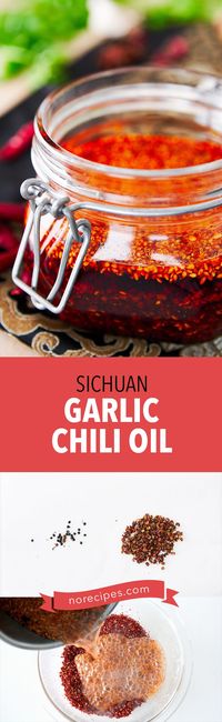 Making red hot Chinese chili oil from scratch with a step by step recipe and video. Loaded with crisp garlic and spices, this spicy condiment is perfect for noodle soups and stir-fries.