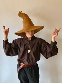 Autumn crooked Mage Witch Hat / Wizard Hat / - Etsy