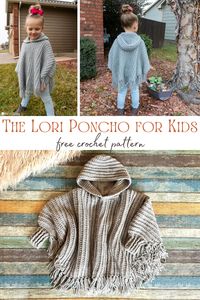 Give your child's wardrobe a touch of bohemian style with the Lori Poncho crochet pattern. With its easy textured stitch and cozy hood, this poncho is the perfect layering piece for fall and winter. The pattern comes in child sizes, so you can make one for each of your little ones. Whether you make it with or without a hood, the Lori Poncho is sure to become a staple in your child's wardrobe.