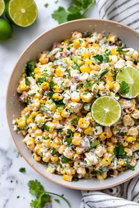 Mexican street corn salad has the perfect balance of smoky, spicy, tangy and creamy flavors. It's light, colorful, and ideal for summer grilling.