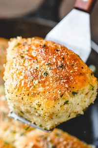 Garlic Butter Keto Bread - Crisp on the outside and moist in the inside, this is the Holy Grail for keto bread!