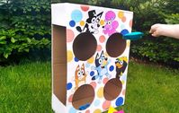 Make Your Own Fun Bluey Bean Bag Toss Game At Home