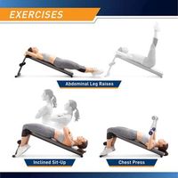 Utility Bench Slant Board Sit Up Bench, Couch Board, Ab Bench for Toning and Strength, Abs Workout, Legs workout, toning, firming, body workout, home gym, incline bench, home workout, whole body workout, chest presses