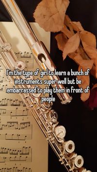 I know flute and piano the most then recorder (💀), ukelele, and guitar a little but i dont play for anyone 😭 #flute #music #piano #embarrassing #musician