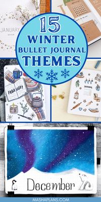 Discover 15 beautiful winter-themed bullet journal inspirations to ignite your creativity and bring the magic of the season onto your pages. These ideas will help you create a journal that captures the essence of winter. Get inspired and start designing your winter wonderland today! #bulletjournal #wintertheme #inspirations #ideas