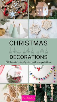 This roundup of 79 easy-to-make DIY Christmas baubles, ornaments, wreaths, garlands and centrepiece ideas will help you craft homemade Christmas decorations that you will want to decorate your home with every holiday season for years to come. I’ve spent time trawling through the thousands of tutorials to put together a list of ideas and inspiration for unique DIY baubles, ornaments and assorted other Christmas decor that will add a wonderfully homemade feel to your holiday decor.