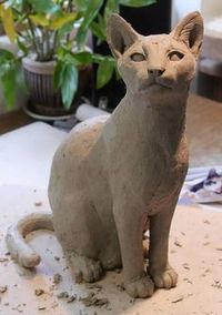 Pet Cat Sculpture Commission