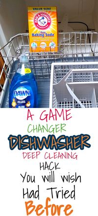 If you are looking for a easy way to clean your dishwasher then you will love to try this dishwasher deep cleaning hack.# cleaninghack#kitchenhack#householdtip