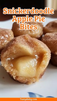 Indulge in the sweet, cinnamon-infused delight of Snickerdoodle Apple Pie Bites! This quick and easy recipe combines the classic flavors of snickerdoodles with the cozy taste of apple pie, perfect for any occasion. They're not only scrumptious but also a fun treat to share with family and friends. Why wait? Save this pin and try making these bite-sized wonders today for a dessert that everyone will love!