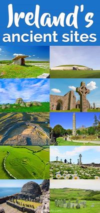 Visit the ancient sites in Ireland. The country is steeped in history from over 5000 years ago. Find here the best ancient Irish sites to visit during your trip. Our list includes Neolithic portal tombs, Celtic heritage sites, early Christian and monastic cities that you should not miss on your next visit to Ireland. #ireland #daytrips #europe #travel #travelguide #bucketlist #travelblog #wanderlust #explore #travelling #irelandtrip