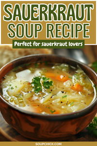 Are you looking to cook a delicious Sauerkraut Soup? Find a straightforward Sauerkraut Soup Recipe on our page. Learn how to prepare this hearty dish step-by-step. Get the perfect balance of flavors in every spoonful. Save this pin for later and enjoy a warm, comforting meal tonight!