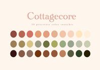 Cottagecore Procreate Color Palette Color Swatches Cute - Etsy