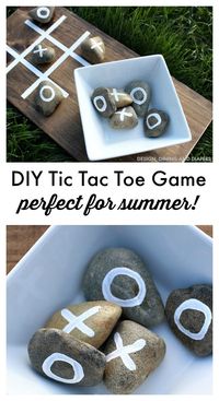 DIY Tic Tac Toe Game For Summer Gatherings