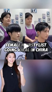 Explore China on Instagram: "This Female Hairstylist Is Going Viral in China 🫢

#beauty #beautystandards #china #chineseculture #cbeauty #chinesegirls #hairstyle #learnoninstagram #chinesebeauty #chinesewithmia #hairstylist #barber #beautytrends #hairtransformation #transformation #viral #trending #douyin #haircut #hairsalon #chinesehair"