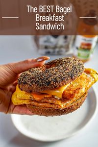 Seriously THE BEST! Made with Queen St. Bakery bagels, eggs, two types of cheese, Chosen Foods burger sauce and hash browns, this is 10/10!