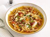 Get Chickpea Chicken-Noodle Soup Recipe from Food Network